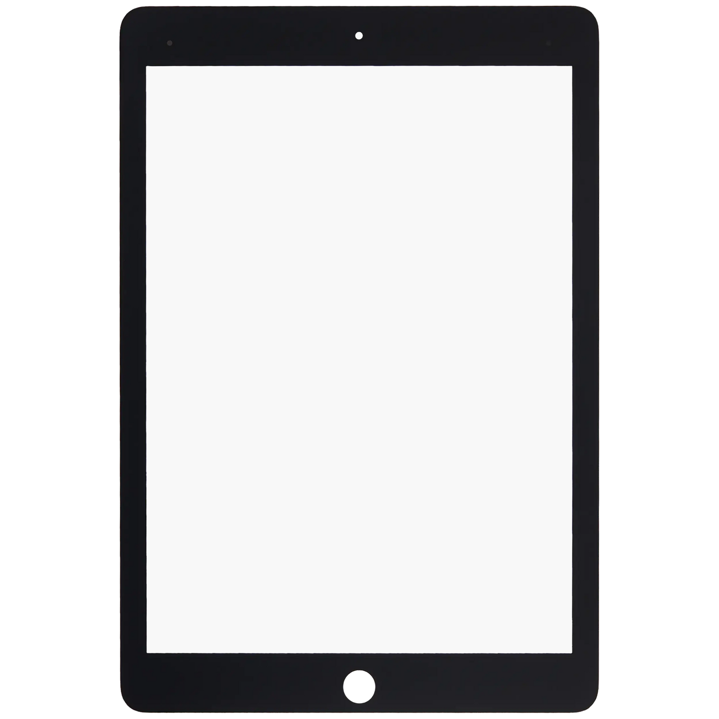 2 in 1 Front Glass With OCA Pre-Installed For iPad Pro 9.7" (Glass Separation Required) (Black)