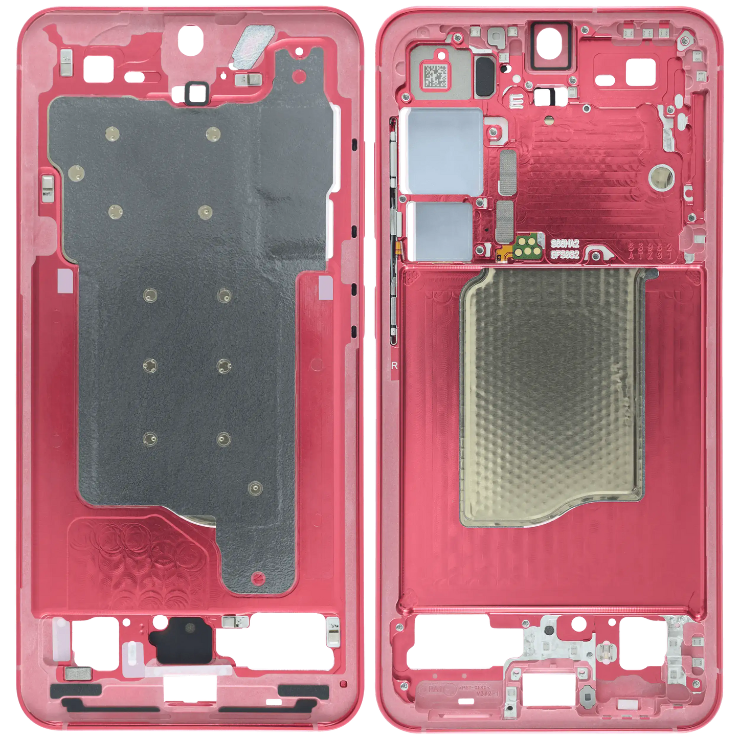 Mid-Frame Housing for Samsung Galaxy S25 (Service Pack) (Coral Red)