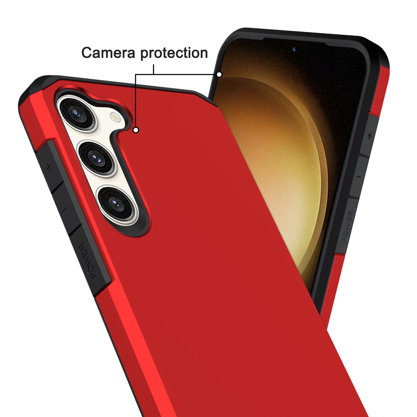 Slim Armor Protective Red Case for Samsung A14 5G
