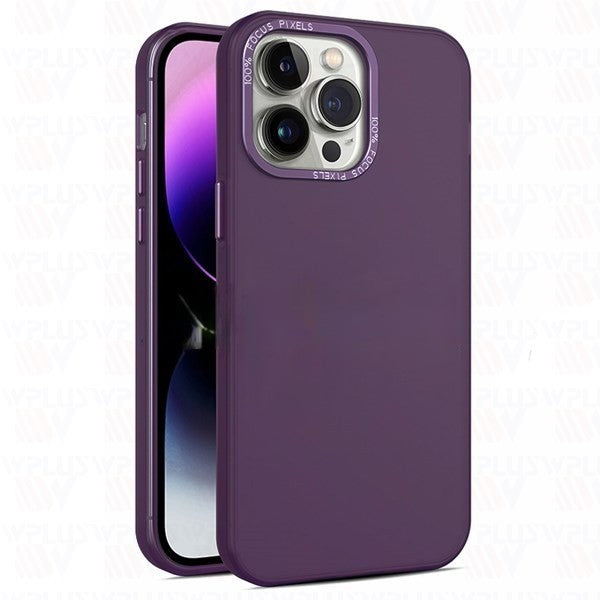 No Logo Silicone Case iPhone 15 Pro Max (Deep Purple)