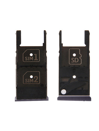 Sim Card Tray For Motorola Moto X Style (XT1572 / 2015) (Black) - Motorola phone replacement part, close-up repair part view, SKU 107082035934