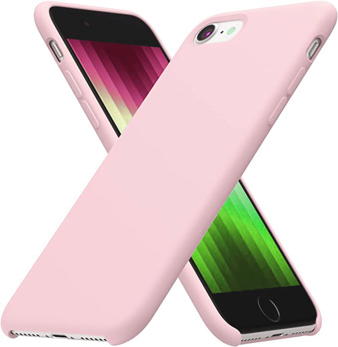 No Logo Silicone Pink Case For iPhone 7 iPhone 8