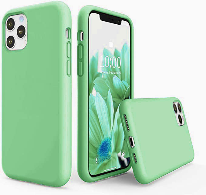 No Logo Silicone Teal Case For iPhone 11 PRO MAX