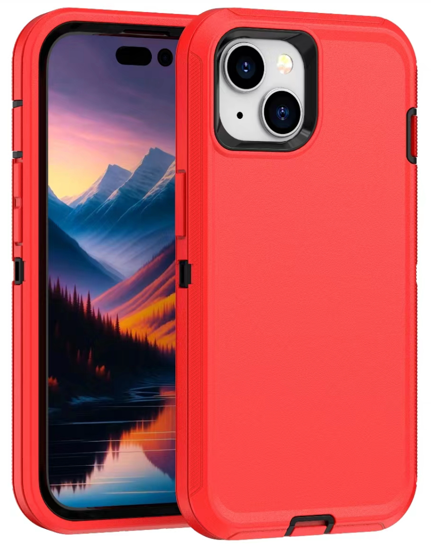 Defender Red Case for iPhone 15
