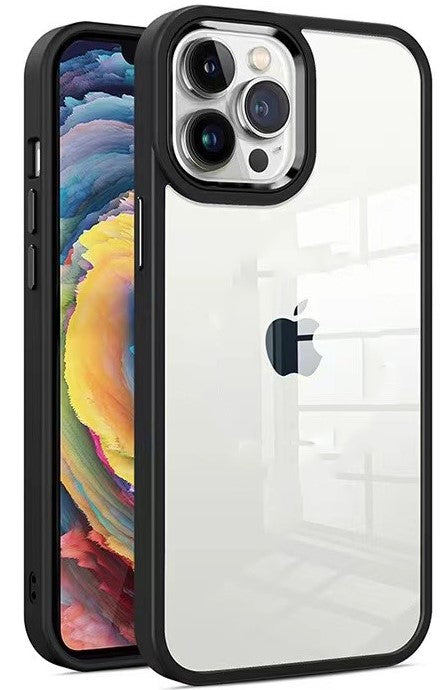 Clear Trim Case for iPhone 15 Plus Black