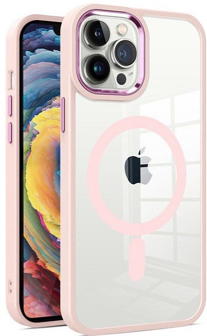 Clear MagSafe Case for iPhone 15 Pink