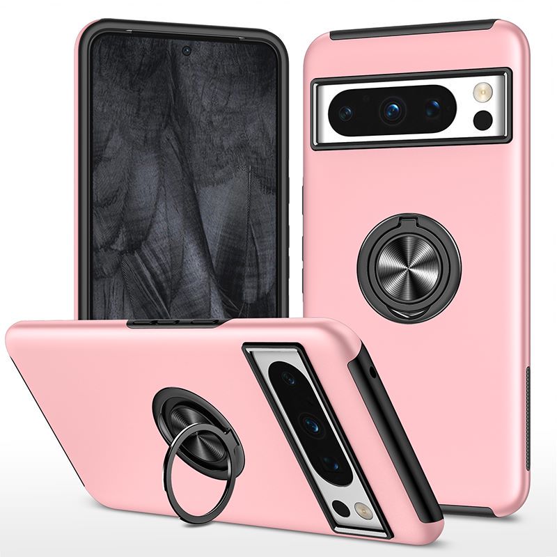 Hybrid Ring Case for Google pixel 8 Pro Rose Gold