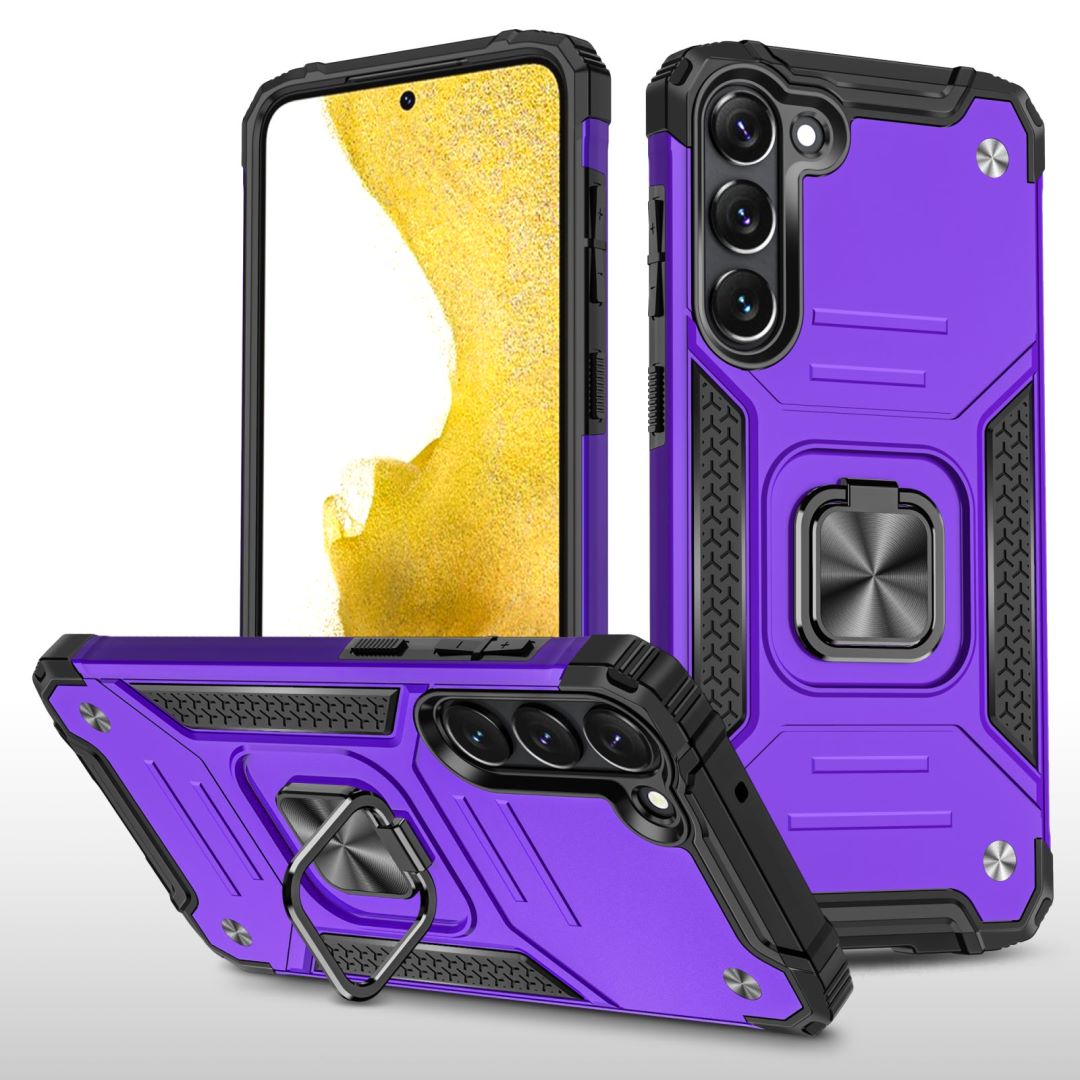 Purple Hybrid Ring Case for Samsung S23 FE