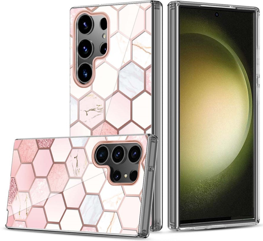 Graphic Clear Case for Samsung S24 Ultra (HONEY COMB)