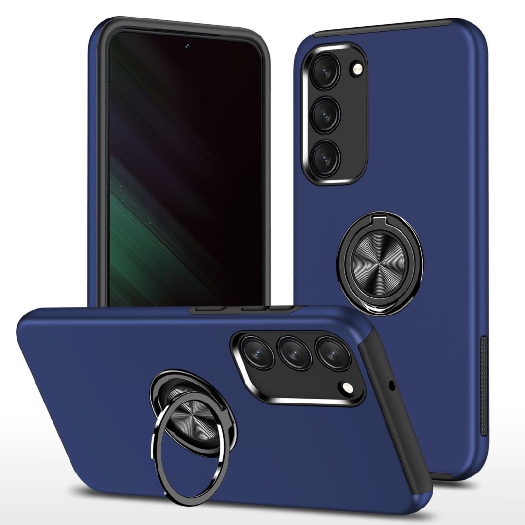 Soft Hybrid Ring Blue Navy Case For S24