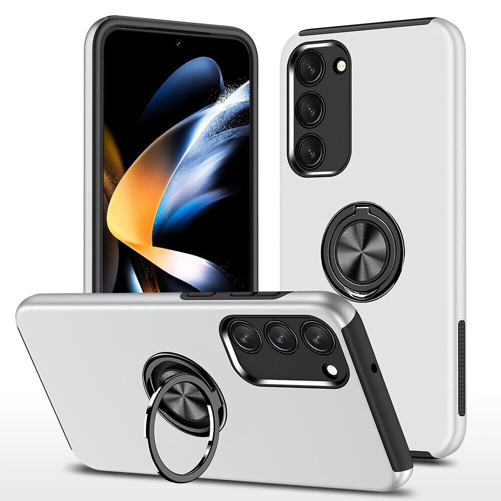 Soft Hybrid Ring Grey Case For S24