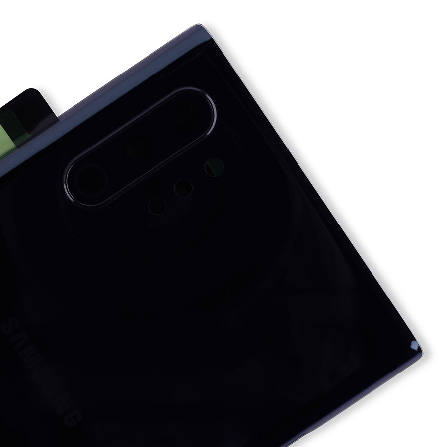 Back Cover Glass With Camera Lens For Samsung Galaxy Note 10 Plus / 5G (Service Pack) (Aura Black)