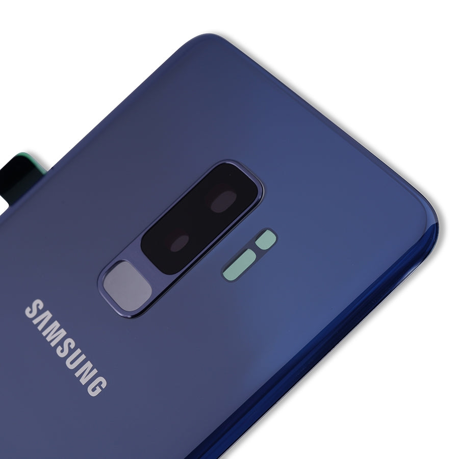 Back Cover Glass With Camera Lens For Samsung Galaxy S9 Plus (Service Pack) (Coral Blue)