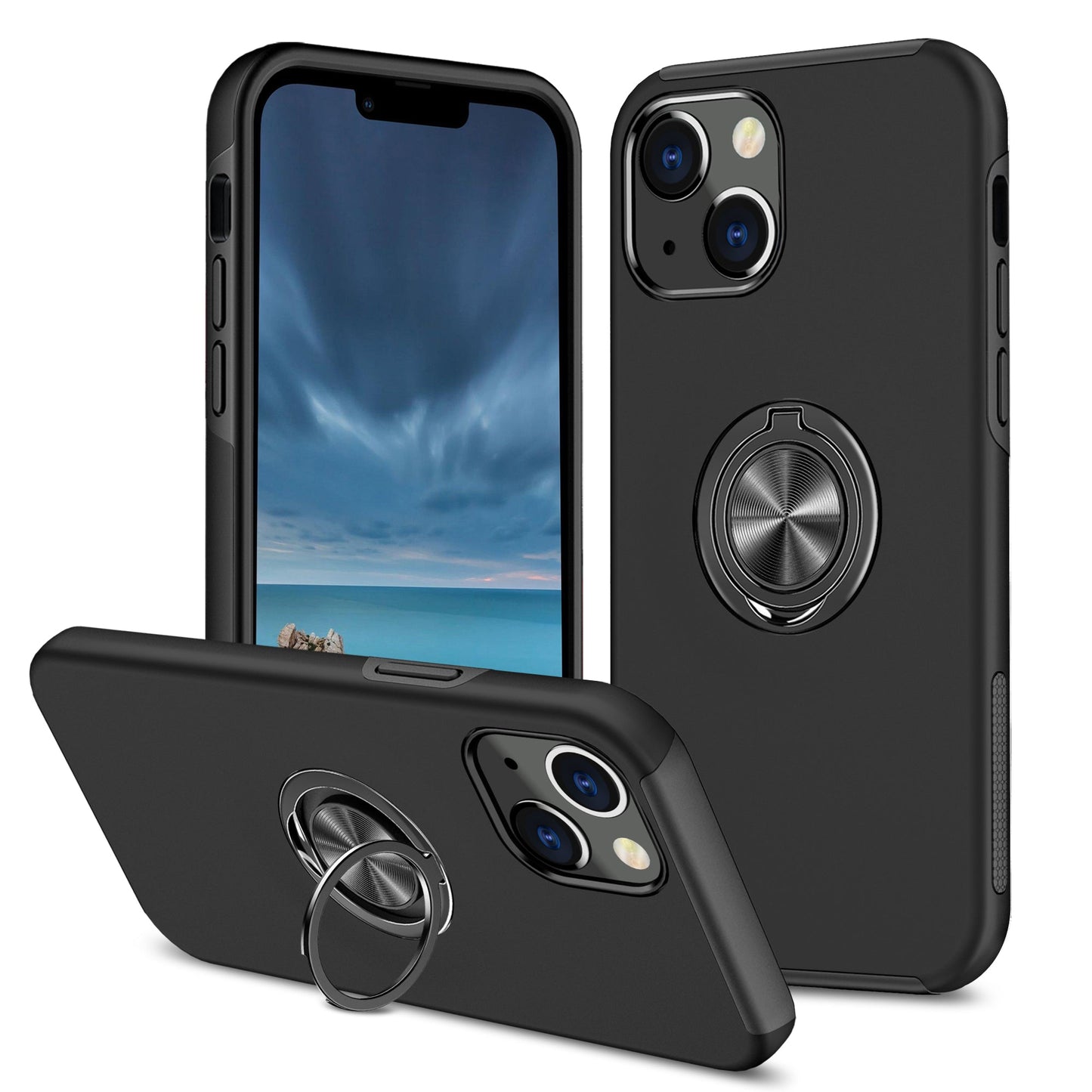 Hybrid Ring Case for iPhone 13 PRO MAX Black