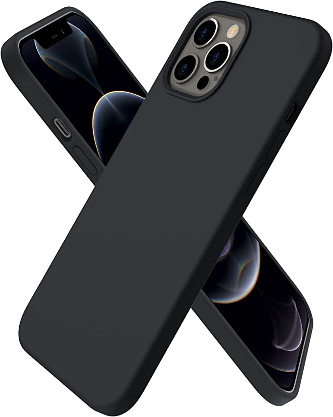 No Logo Silicone Black Case For iPhone 13 PRO MAX
