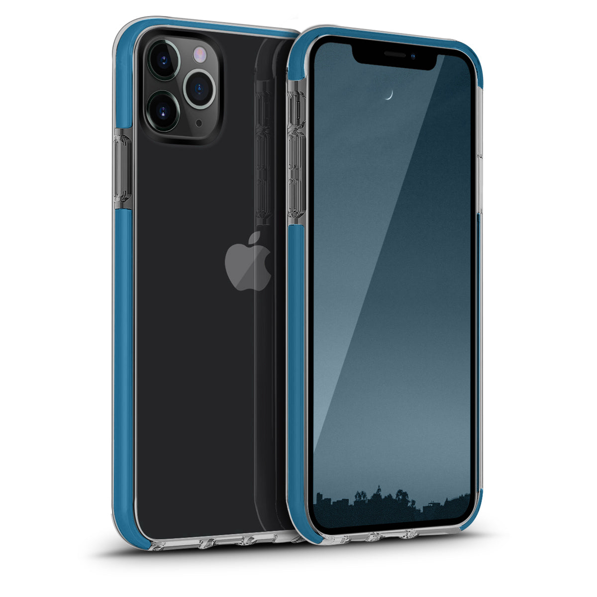 Clear Trim Case for iPhone 11 Blue