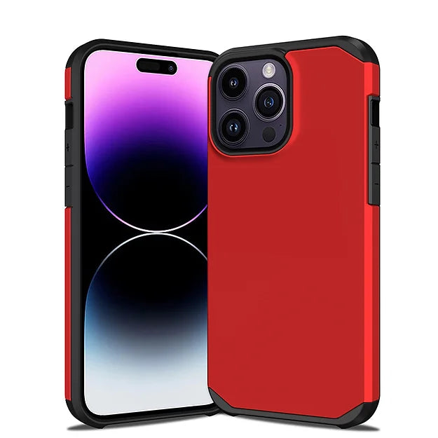 Slim Armor Protective Case for iPhone 15 Red