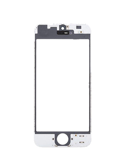 Glass With Frame For iPhone 5 (White)