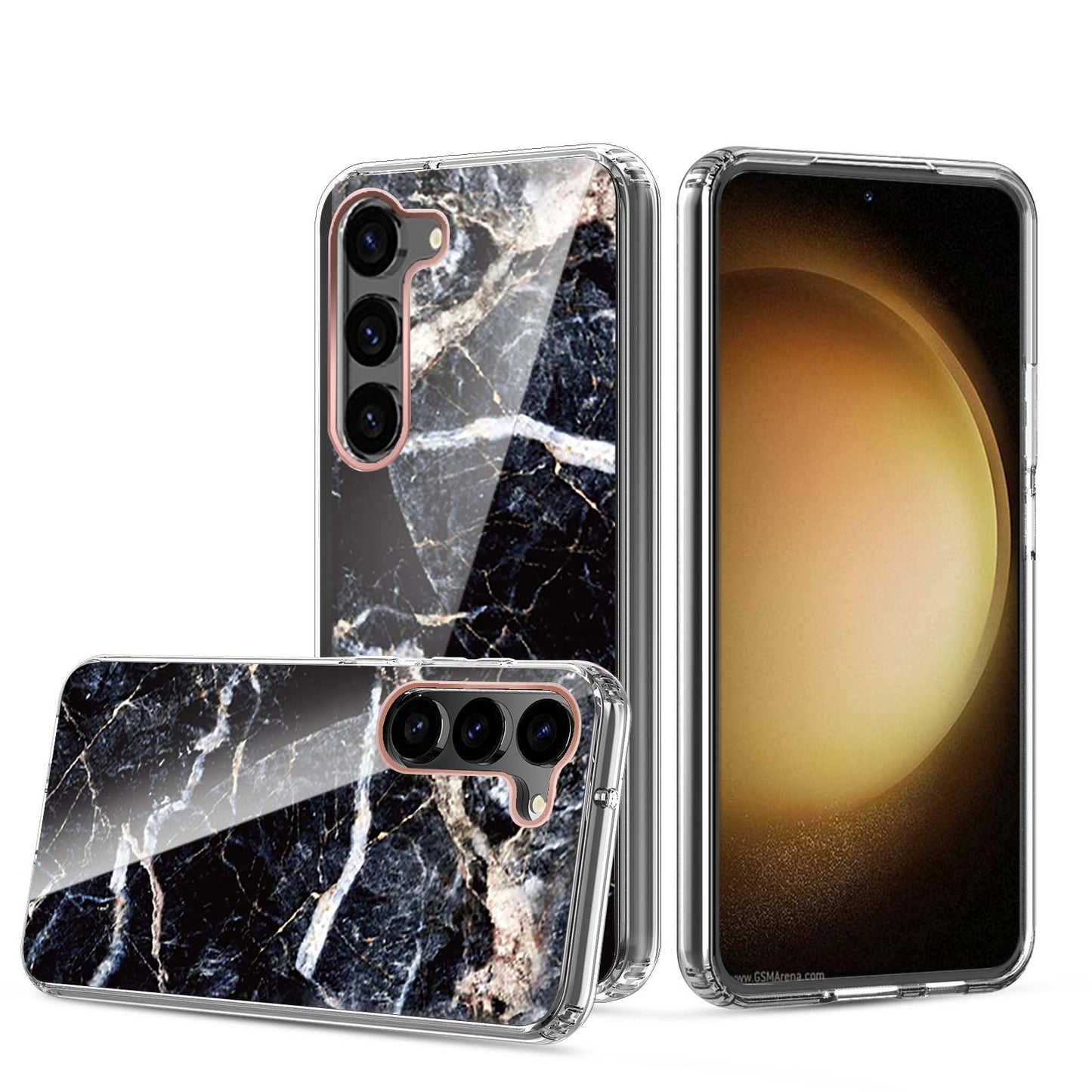 Clear Graphic Case (MARBLE) for Samsung S23