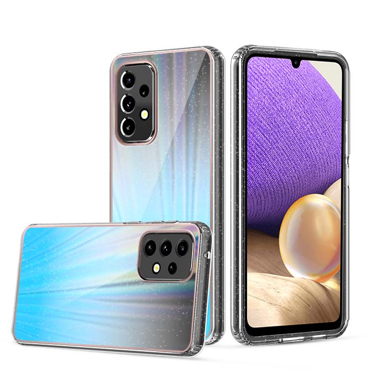Clear Graphic Case (Blue Sparkle) for Samsung A33