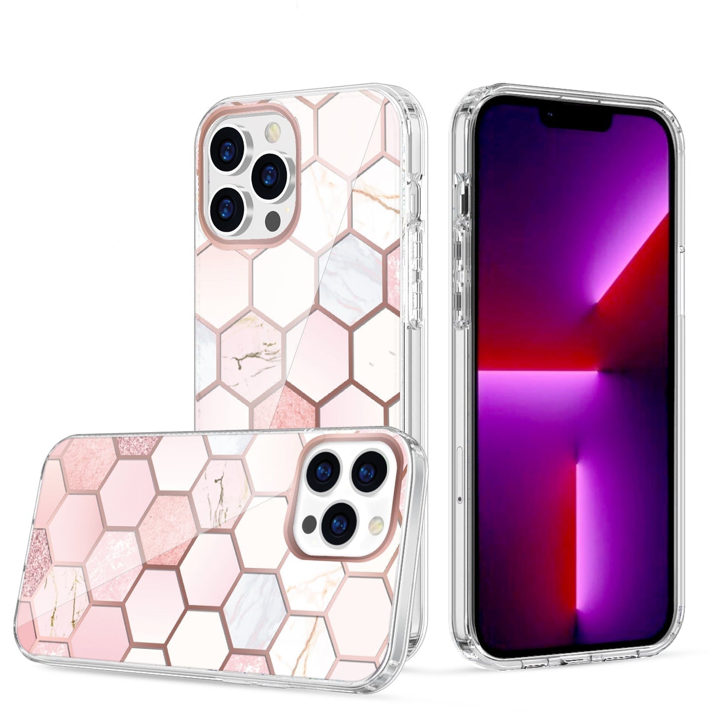 Clear Graphic Case (Honey Comb) for iPhone 11