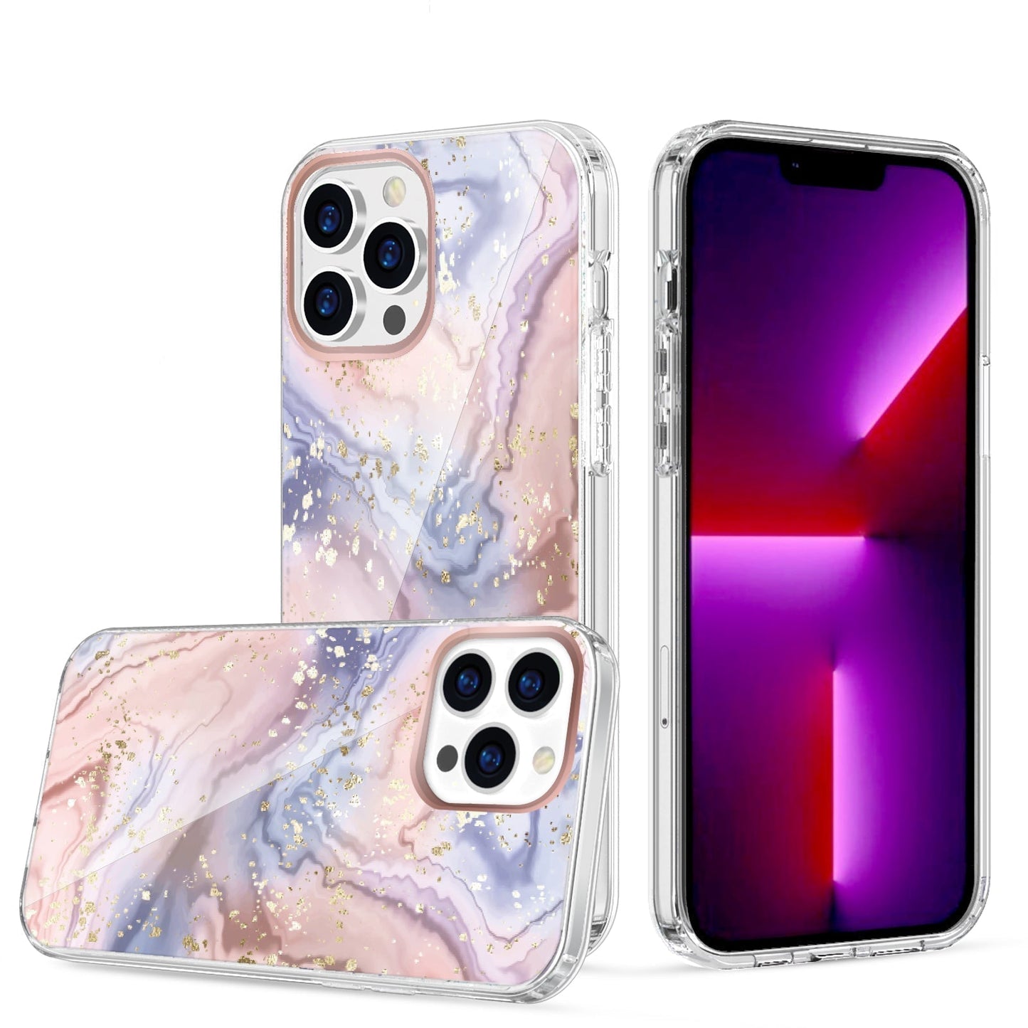 Clear Graphic Case (Multi Marble) for iPhone 7 iPhone 8 iPhone SE