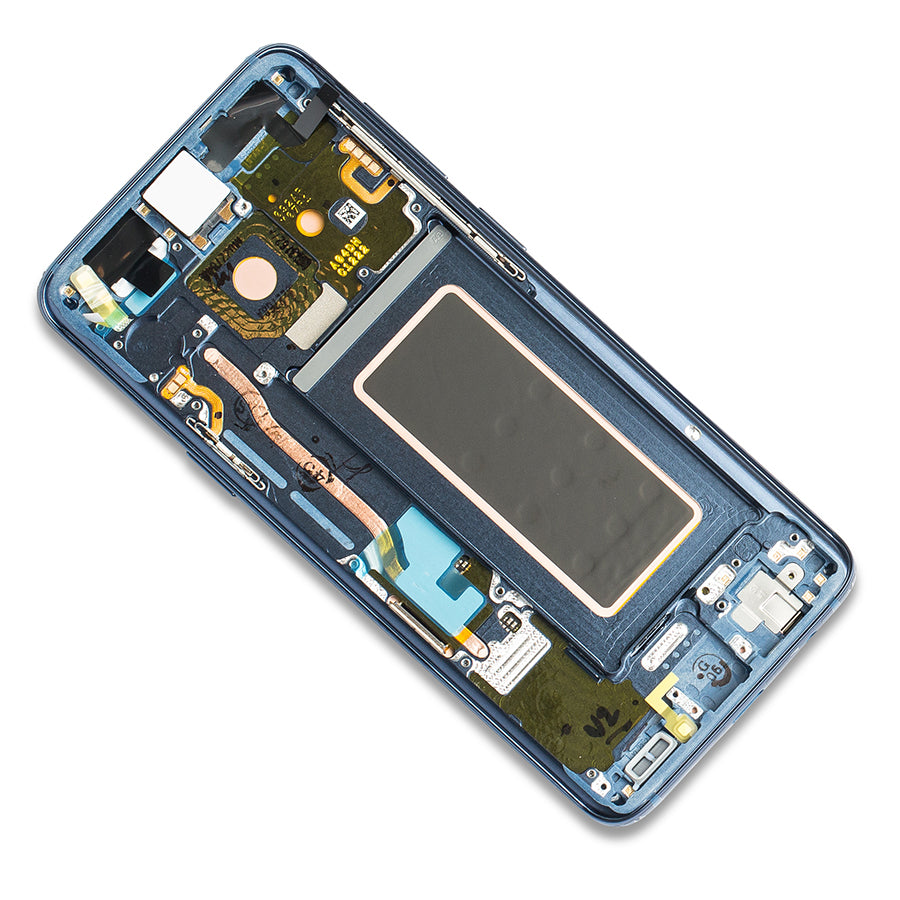 OLED Assembly With Frame For Samsung Galaxy S9 (Service Pack) (Coral Blue)
