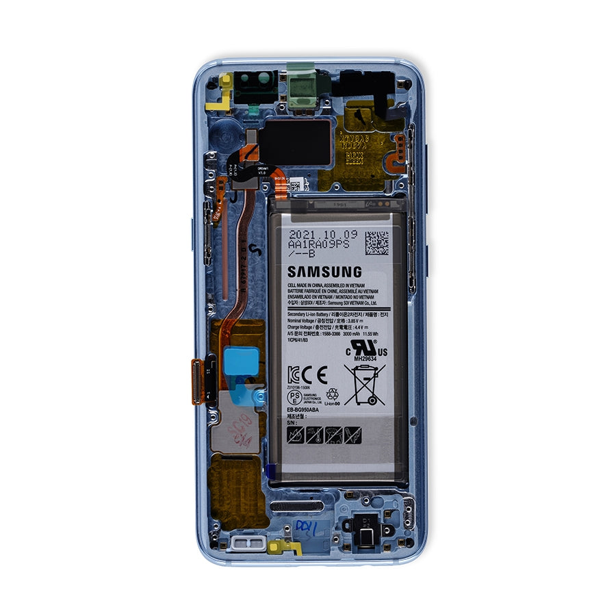 OLED Assembly With Frame For Samsung Galaxy S8 (Service Pack) (Coral Blue)