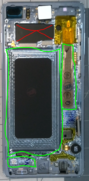OLED Assembly With Frame For Samsung Galaxy S10 Plus (Service Pack) (Prism Blue)