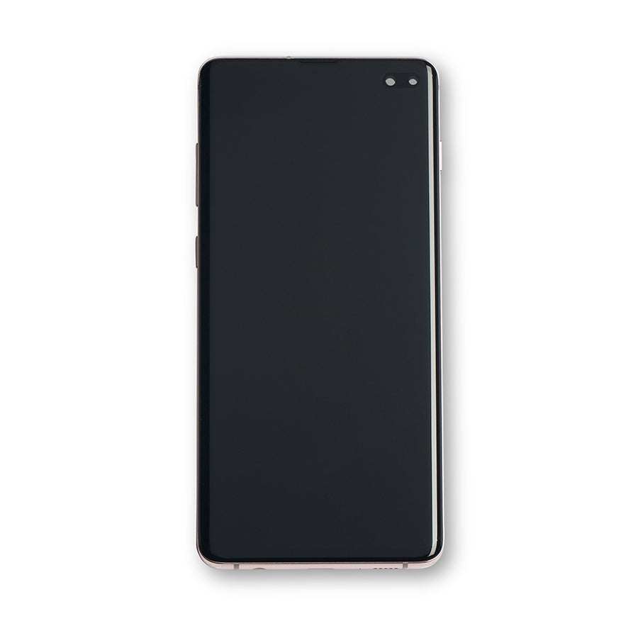 OLED Assembly With Frame For Samsung Galaxy S10 Plus (Service Pack) (Ceramic White)