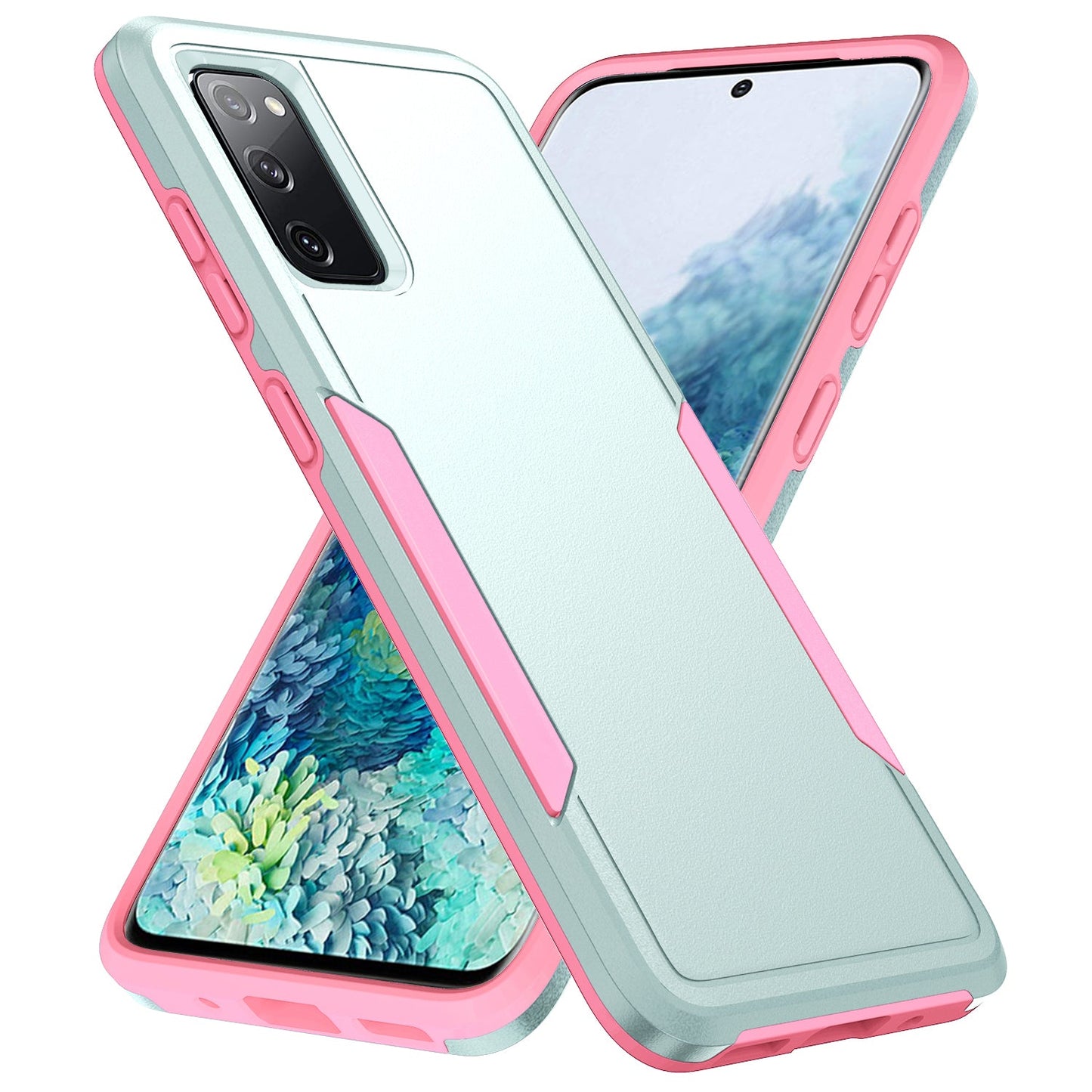 Commuter Mint With Pink Trim CASE for Samsung S20 FE