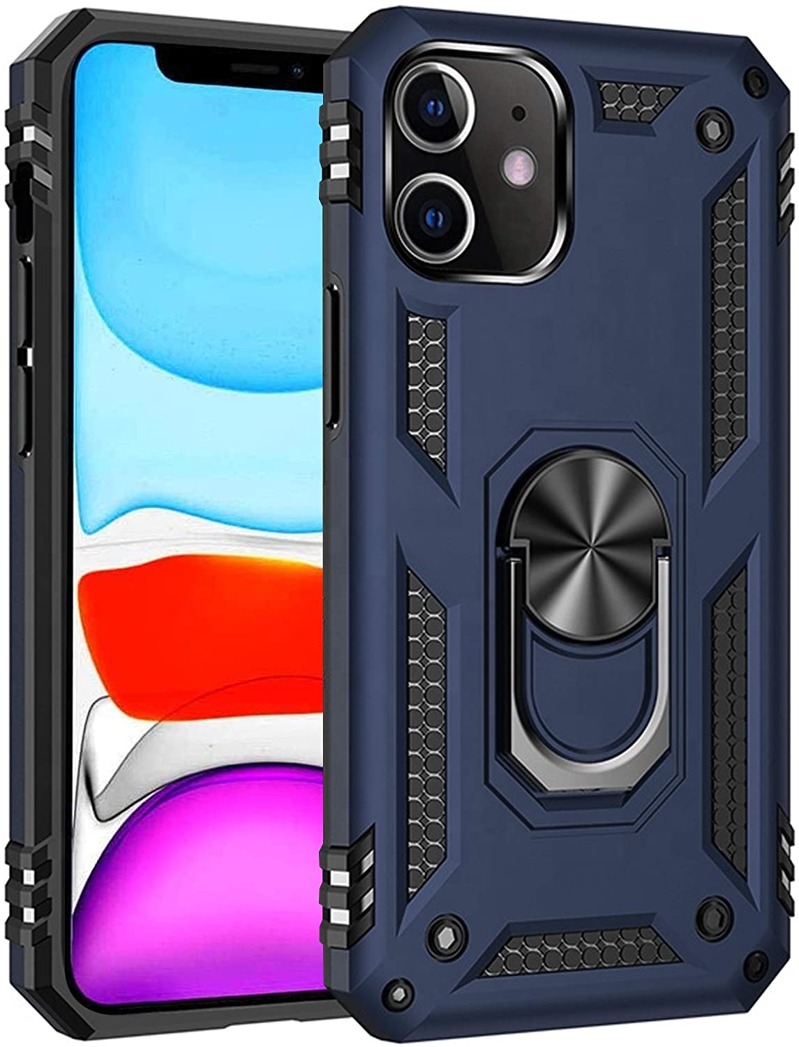 Hybrid Ring Case for iPhone 11 Navy Blue