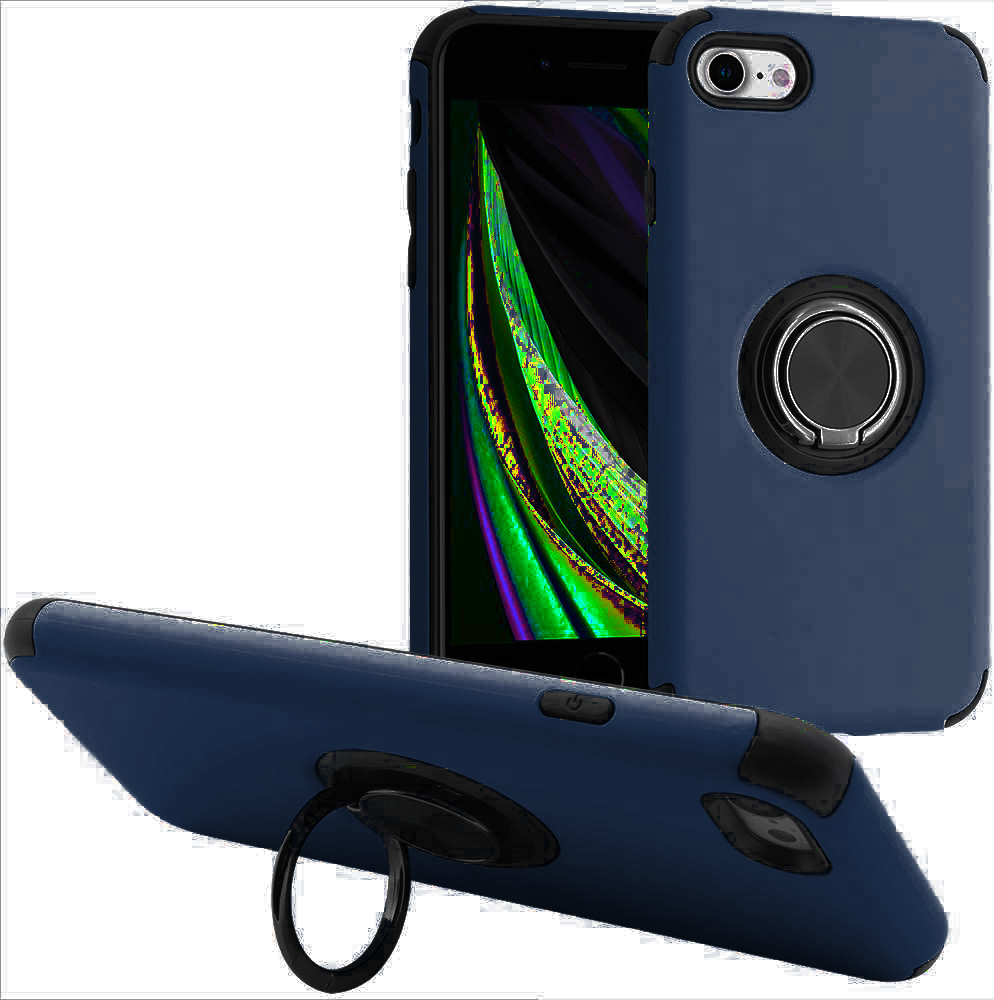 Hybrid Ring Case for iPhone 7 Navy blue