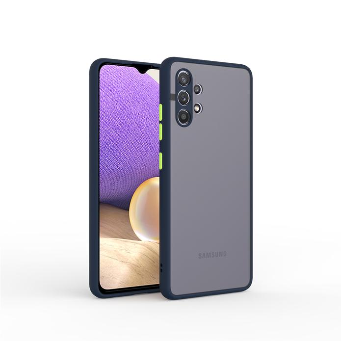 Trim Matt Case With Camera Lens For Samsung A32 5G Blue Navy