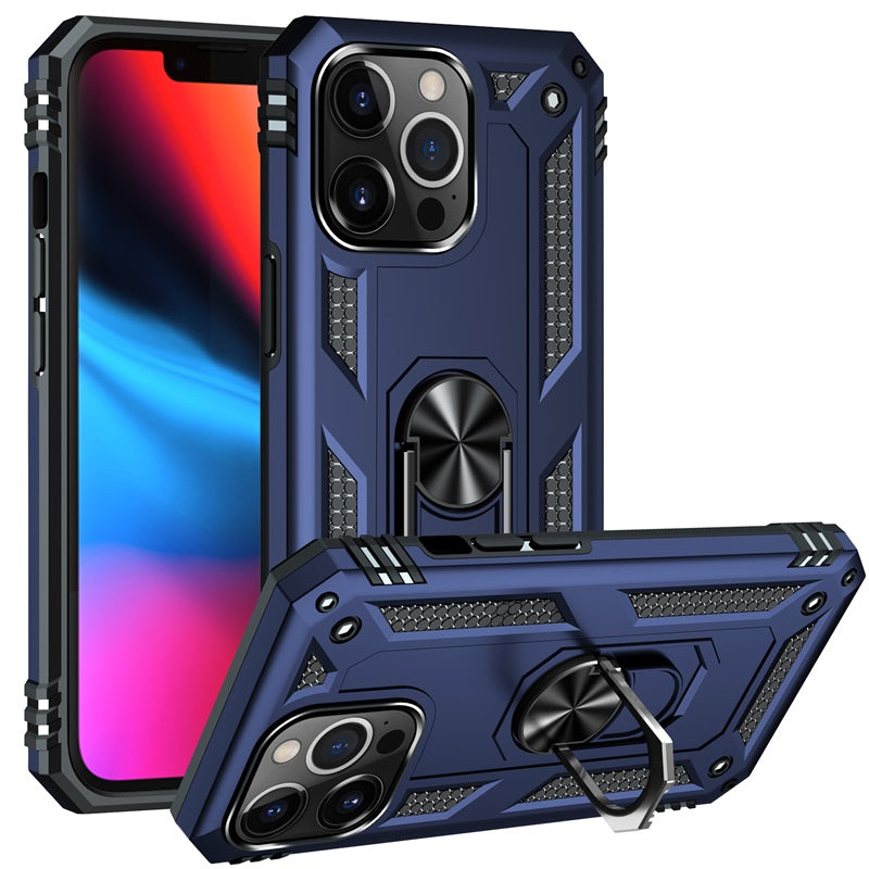 Hybrid Ring Case for iPhone 13 Mini Navy Blue