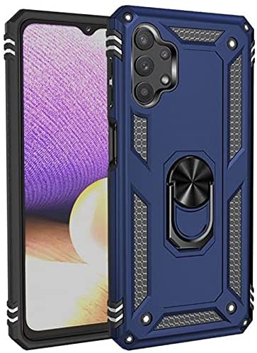 Blue Navy Hybrid Ring Case for Samsung A32 5G
