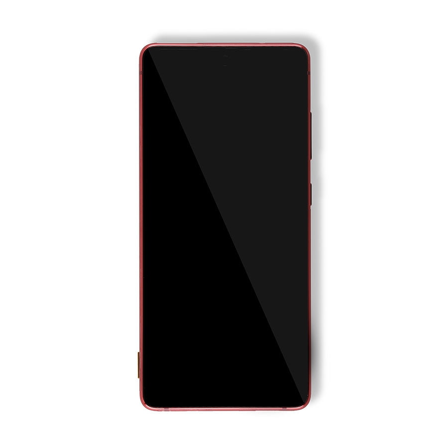 OLED Assembly With Frame For Samsung Galaxy S20 FE 4G / 5G (Service Pack) (Cloud Red)