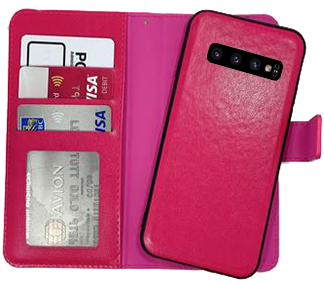 Pink Magnetic Wallet Case Samsung S10 PLUS