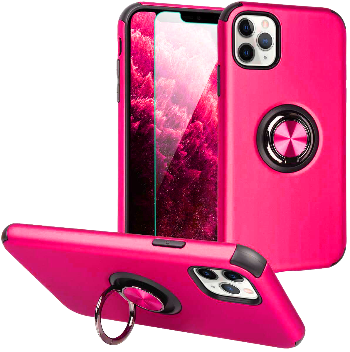 Hybrid Ring Case for iPhone 11 PRO Pink