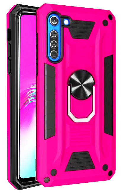 Hybrid Ring Case for Samsung A01 Pink