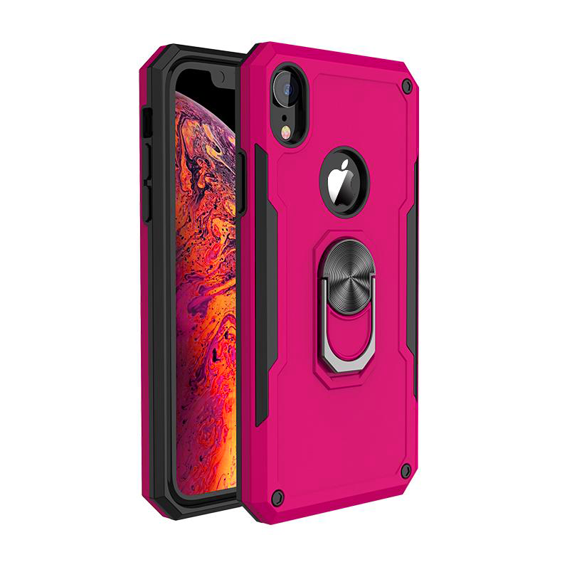 Pink Hybrid Ring Case for Motorola G8 POWER