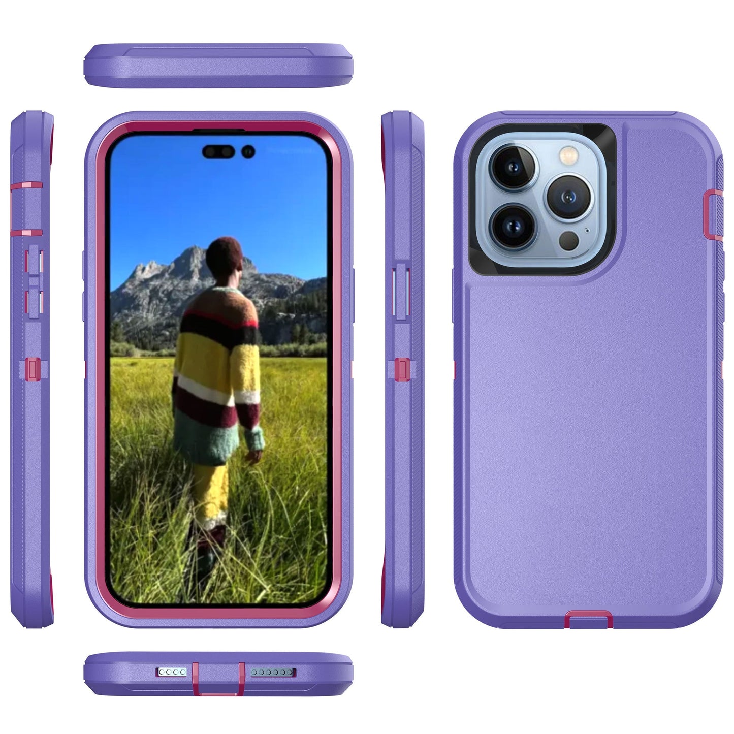 Defender Purple Case for iPhone 14 PRO MAX