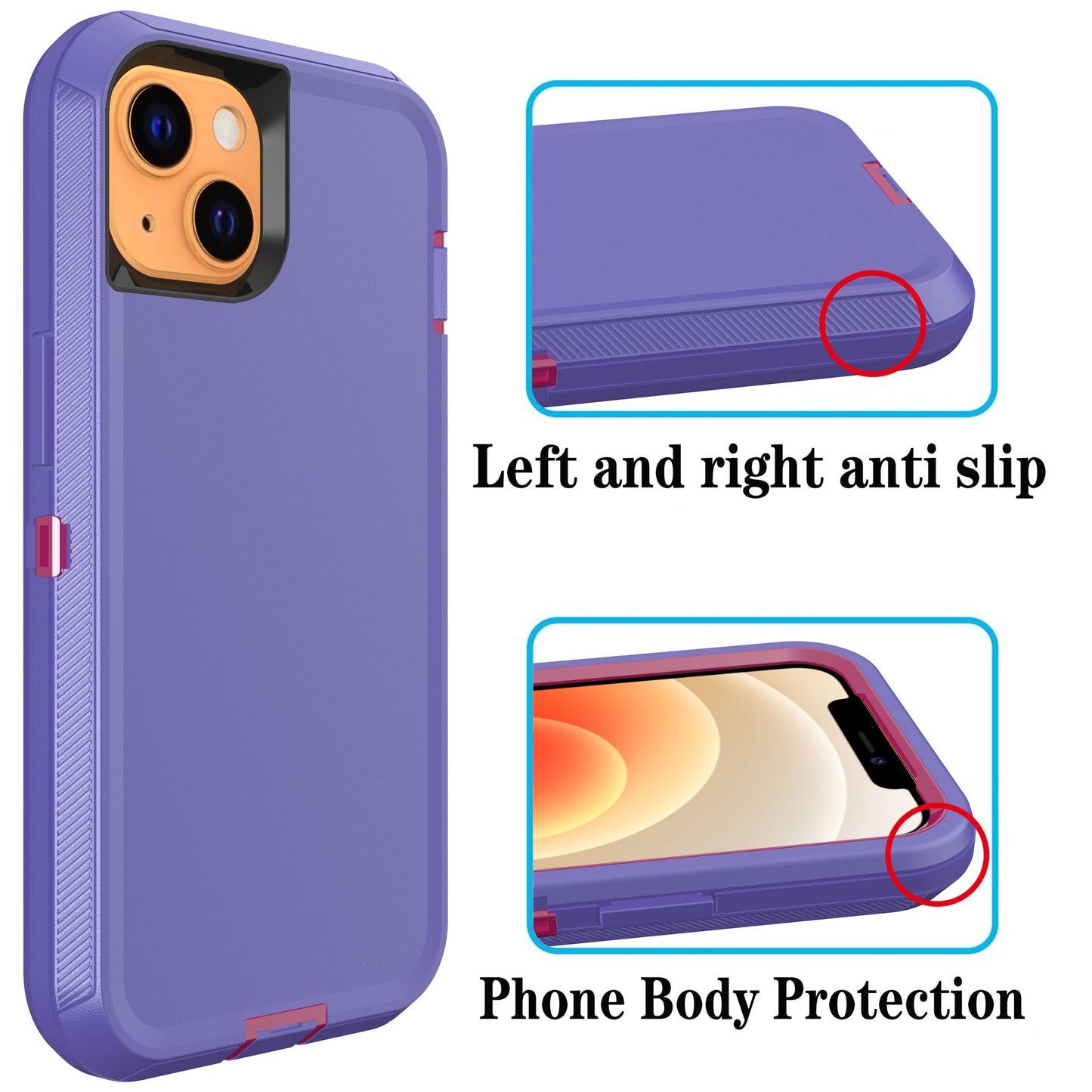 Defender Purple Case for iPhone 14