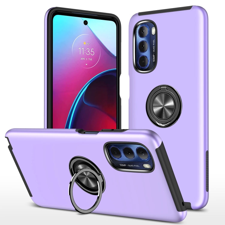 Hybrid Ring Case for Motorola G 5G 2022 Purple