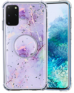 Popsocket Purple Marble Case For Samsung S20 PLUS