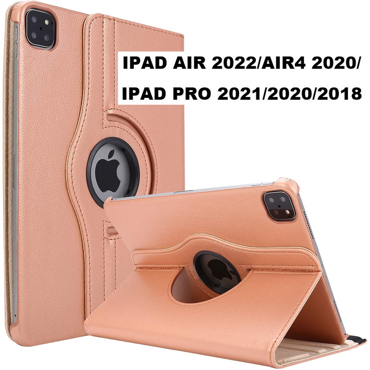 R GOLD IPAD AIR (2022) 360 ROTATING CASE