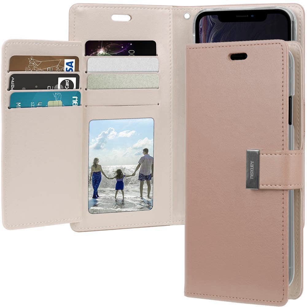 Rose Gold RICH DIARY Wallet Case Samsung S8 PLUS