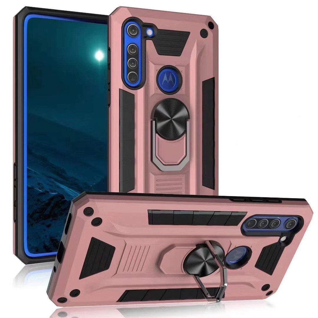 Hybrid Ring Rose Gold Case for Motorola ONE VISION / ONE ACTION