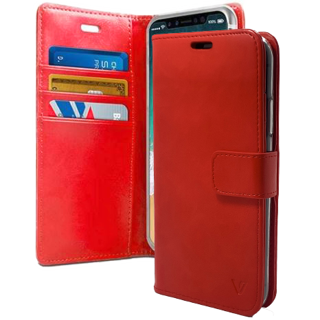 Red Wallet Case Samsung S9 PLUS