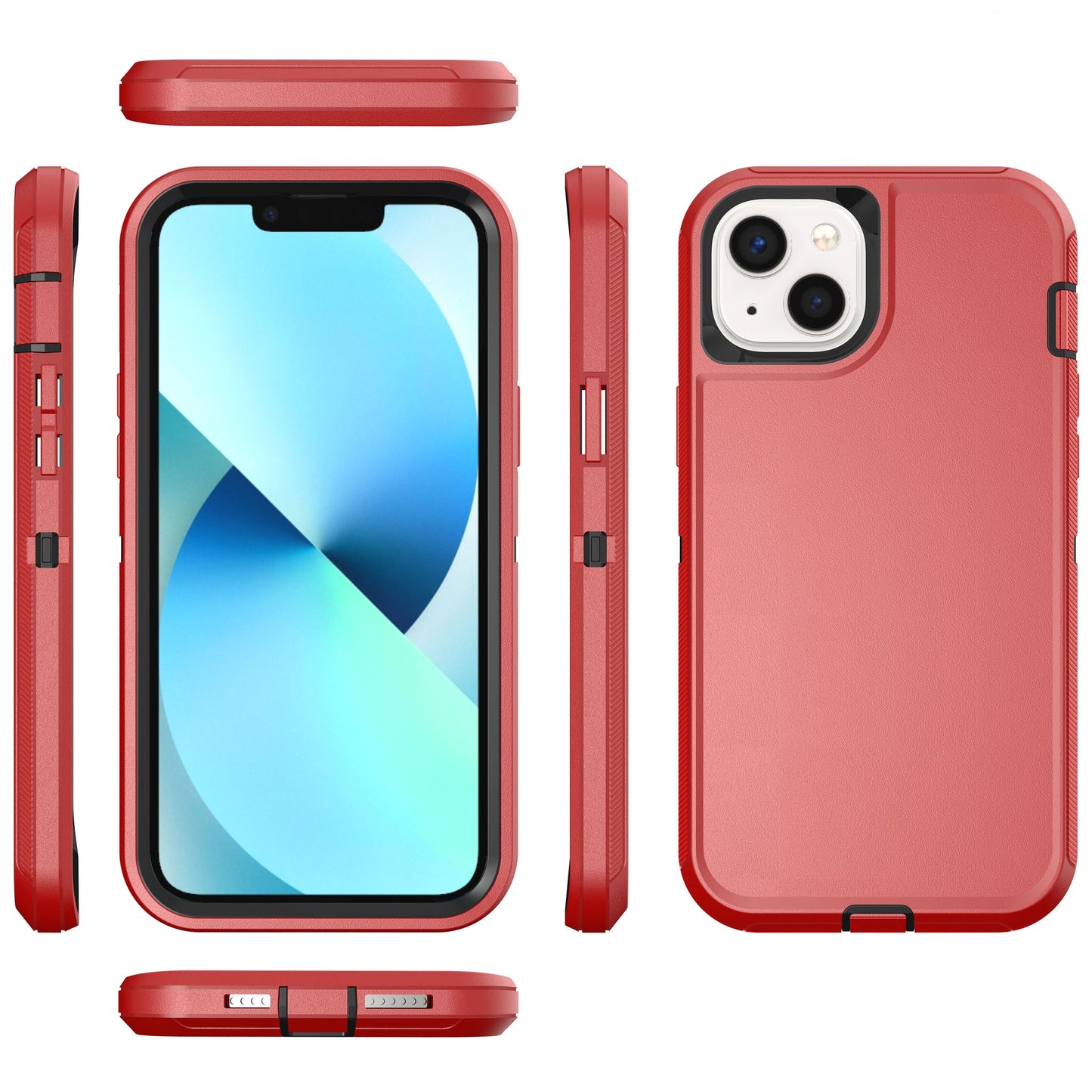 Defender Red Case for iPhone 14 PLUS